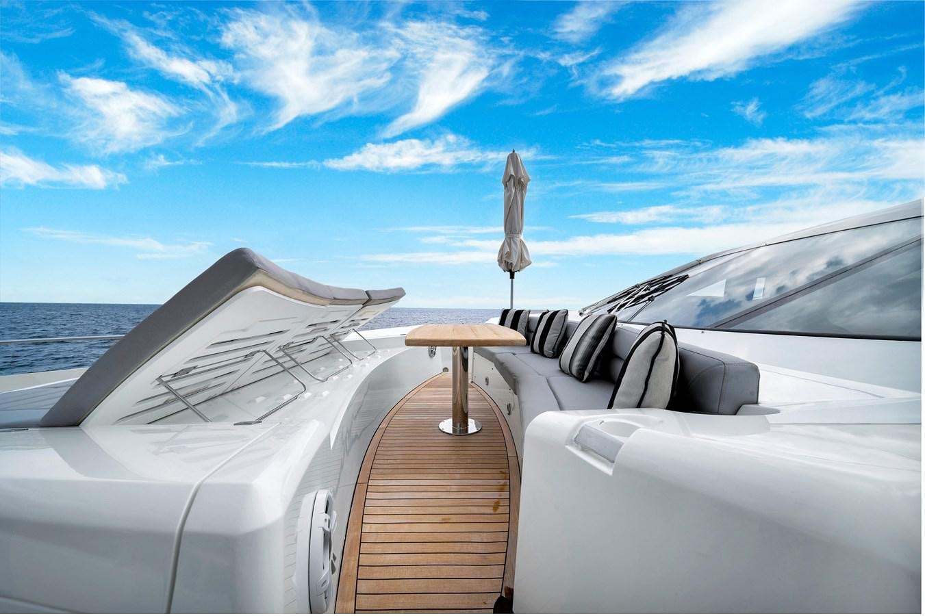 the front of a plane aboard QUATTRO Yacht for Sale