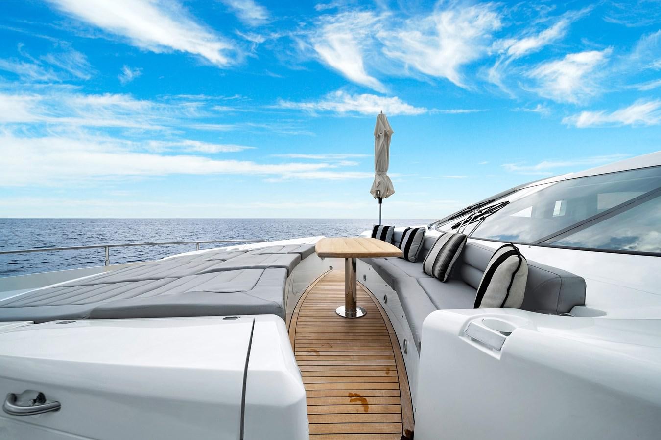 a bird on a boat aboard QUATTRO Yacht for Sale