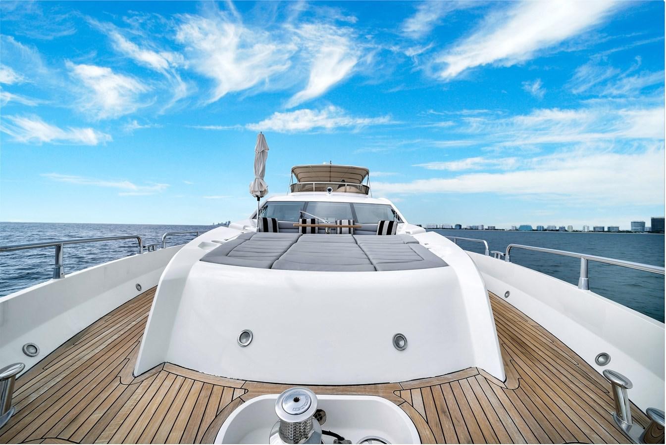 a boat on a deck aboard QUATTRO Yacht for Sale