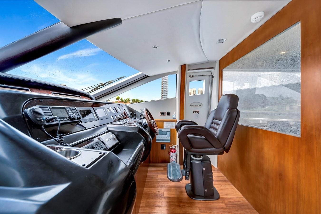 inside of a car aboard QUATTRO Yacht for Sale