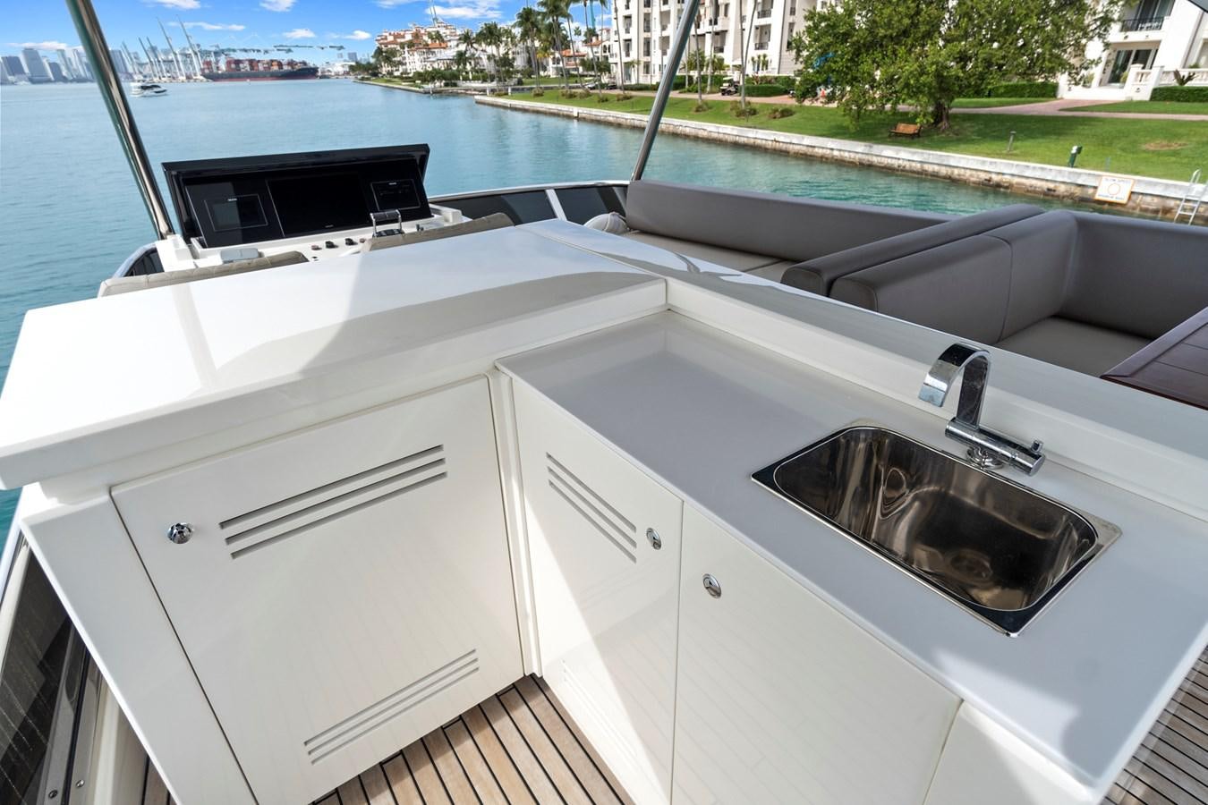 a sink on a boat aboard SAN PEDRO Yacht for Sale