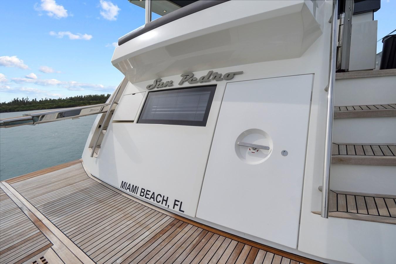 a white rectangular object on a boat aboard SAN PEDRO Yacht for Sale