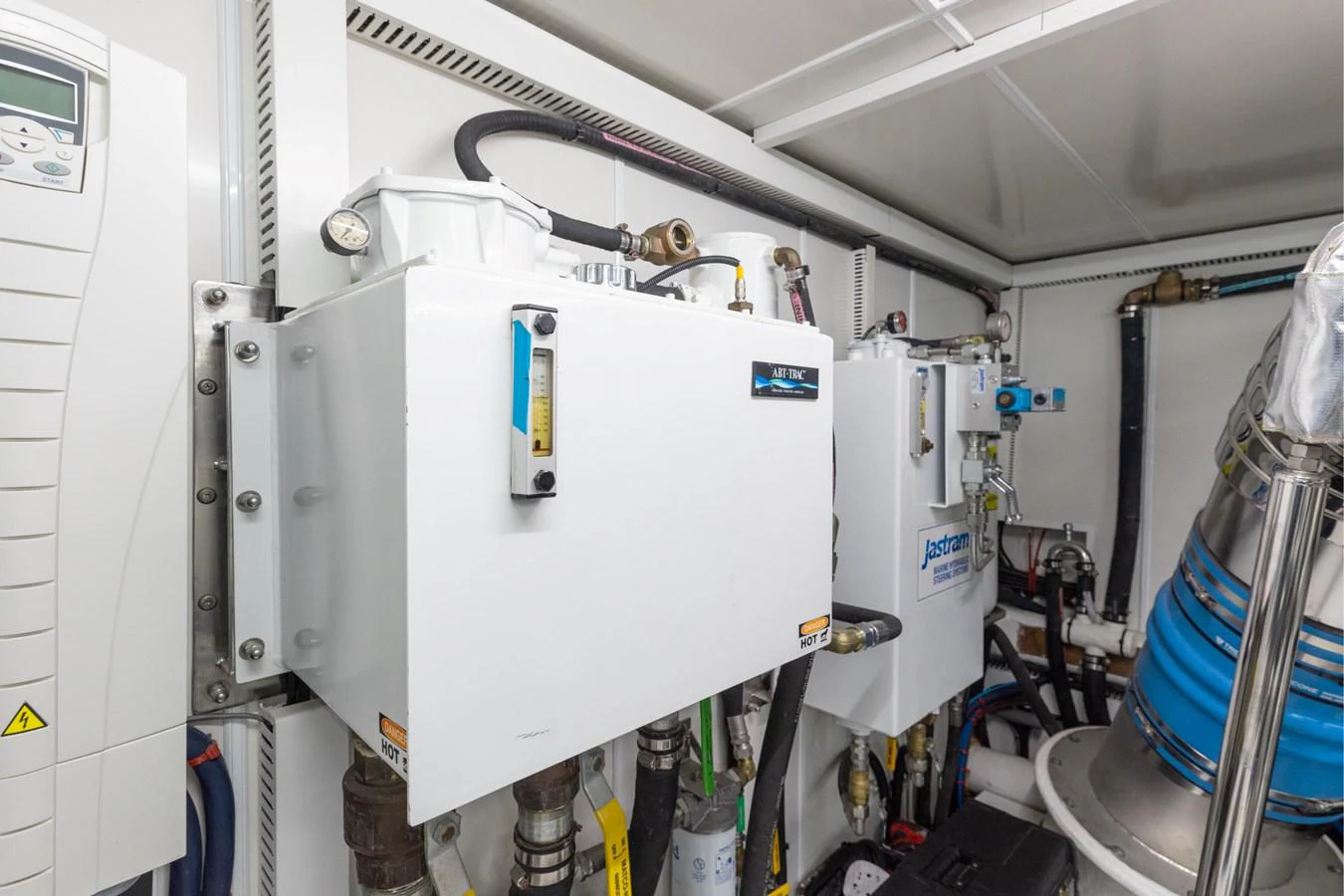 a machine with a large piece of equipment on it aboard ADAGIO Yacht for Sale