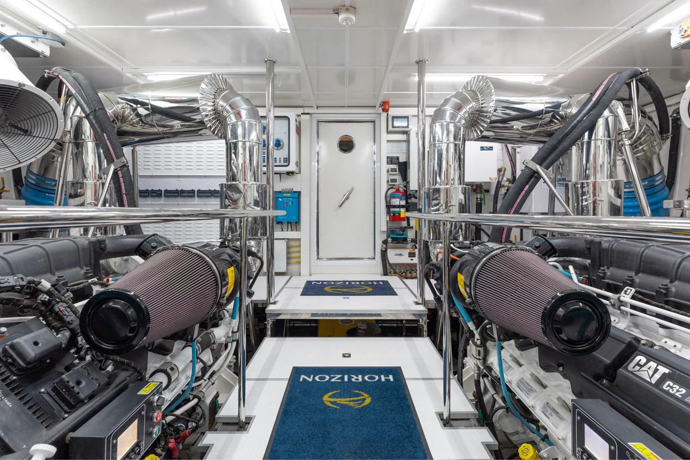 a room with machinery aboard ADAGIO Yacht for Sale