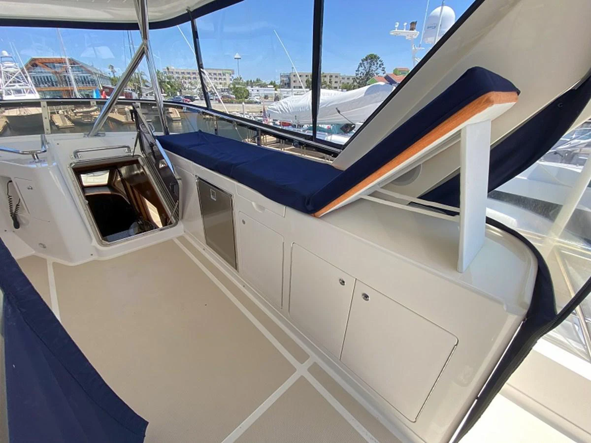 a boat with a person inside aboard TEMPUS FUGIT II Yacht for Sale