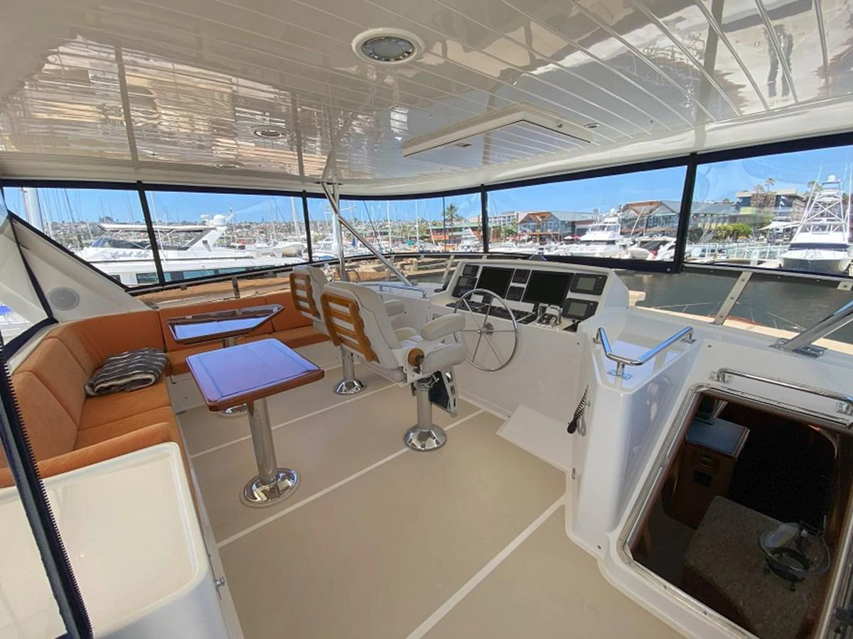 inside of a vehicle aboard TEMPUS FUGIT II Yacht for Sale