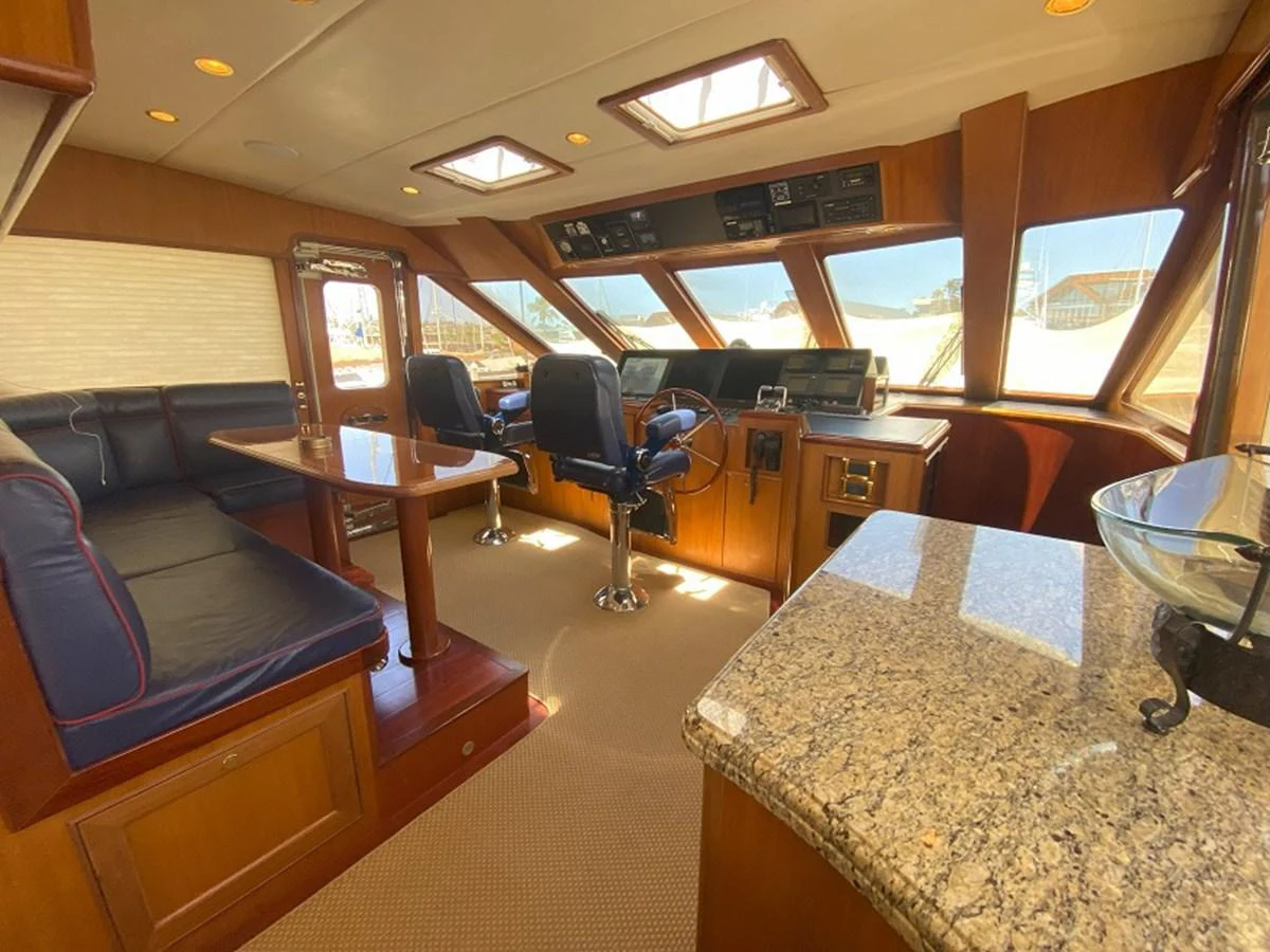 inside of a train aboard TEMPUS FUGIT II Yacht for Sale