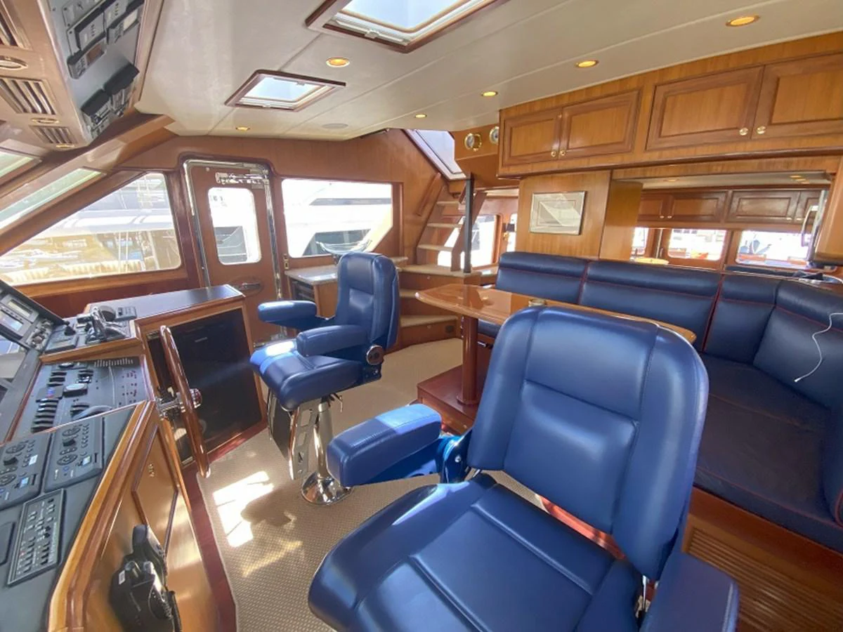 inside of a vehicle aboard TEMPUS FUGIT II Yacht for Sale