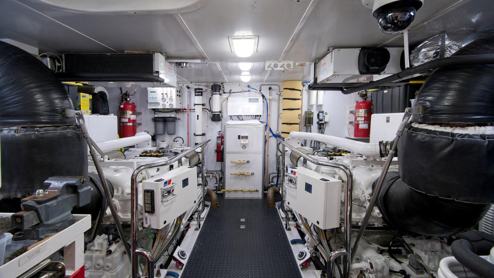 a room with machinery and equipment aboard MONCRII Yacht for Sale
