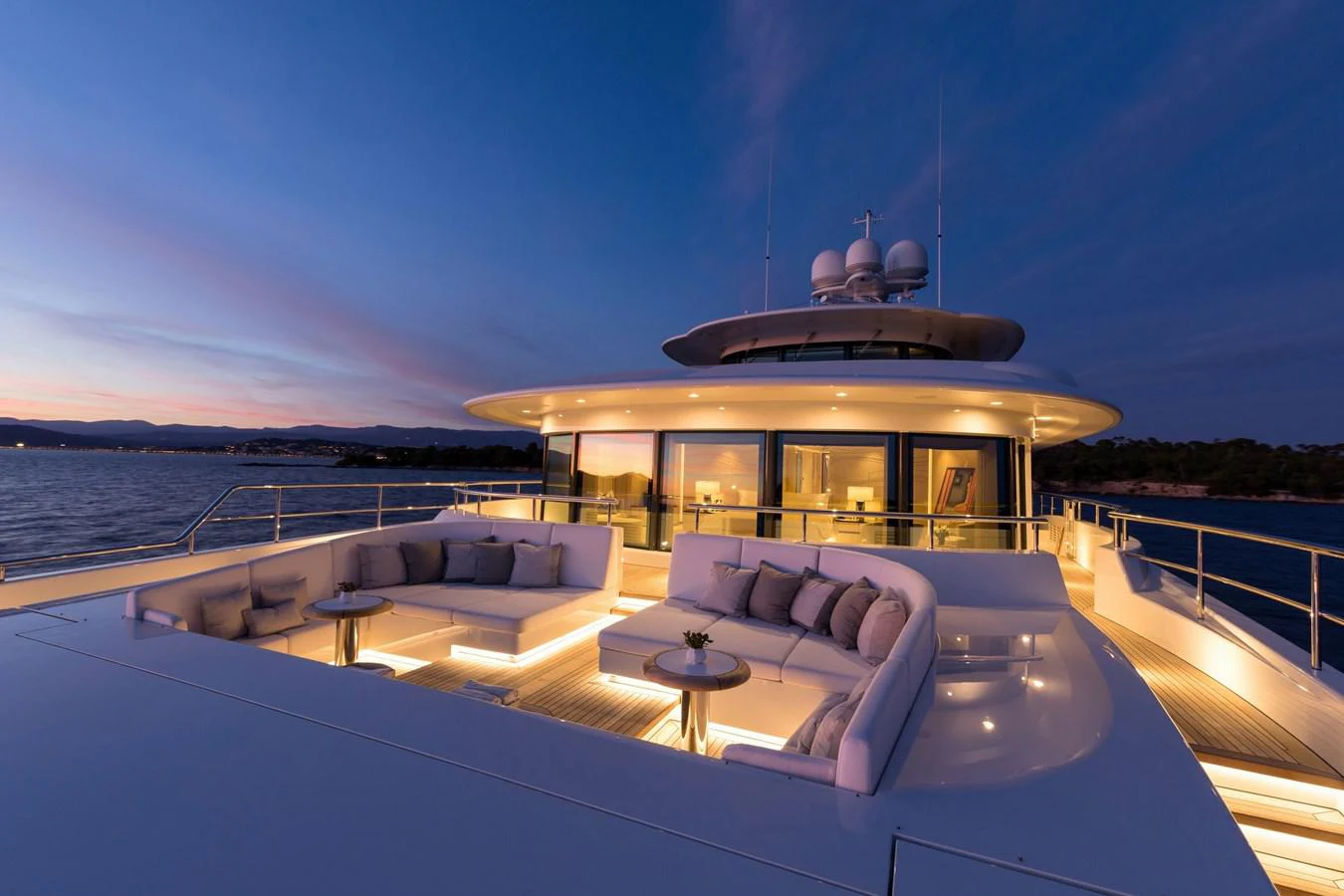 a large boat on a body of water aboard NEW SECRET Yacht for Sale