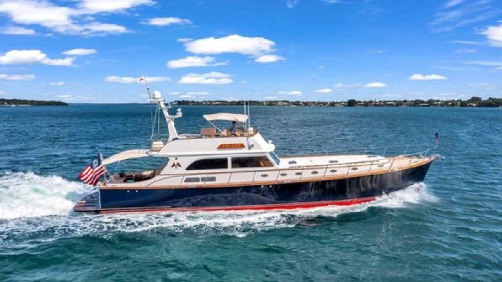 a boat on the water aboard TRUANT Yacht for Sale