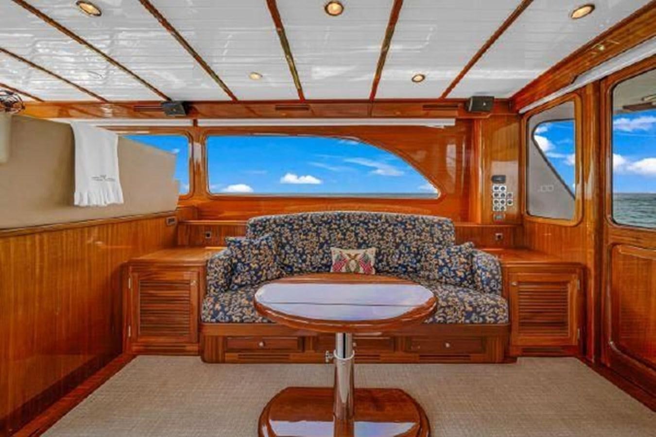 a couch in a cabin aboard TRUANT Yacht for Sale
