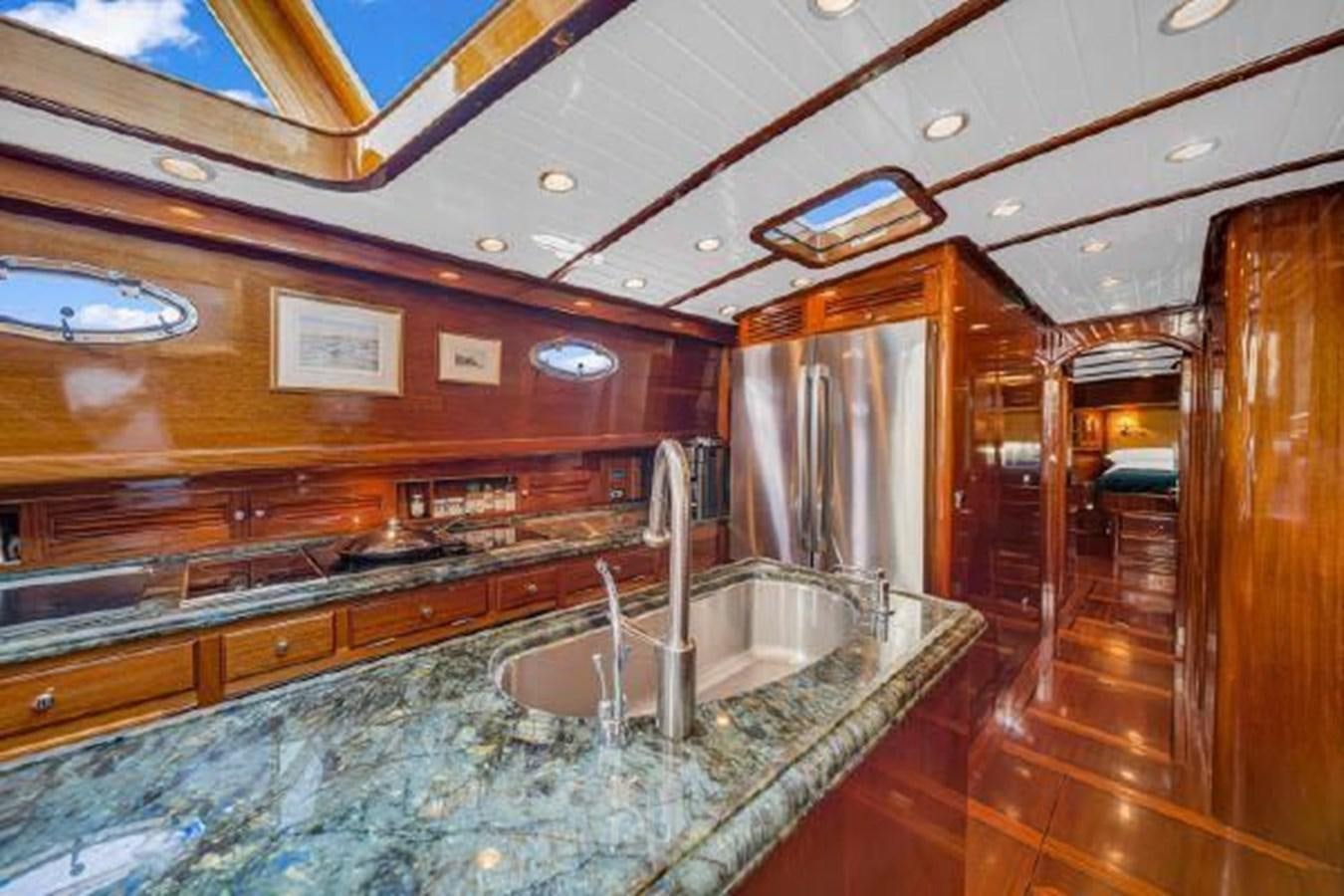 a bathroom with a large jacuzzi tub aboard TRUANT Yacht for Sale