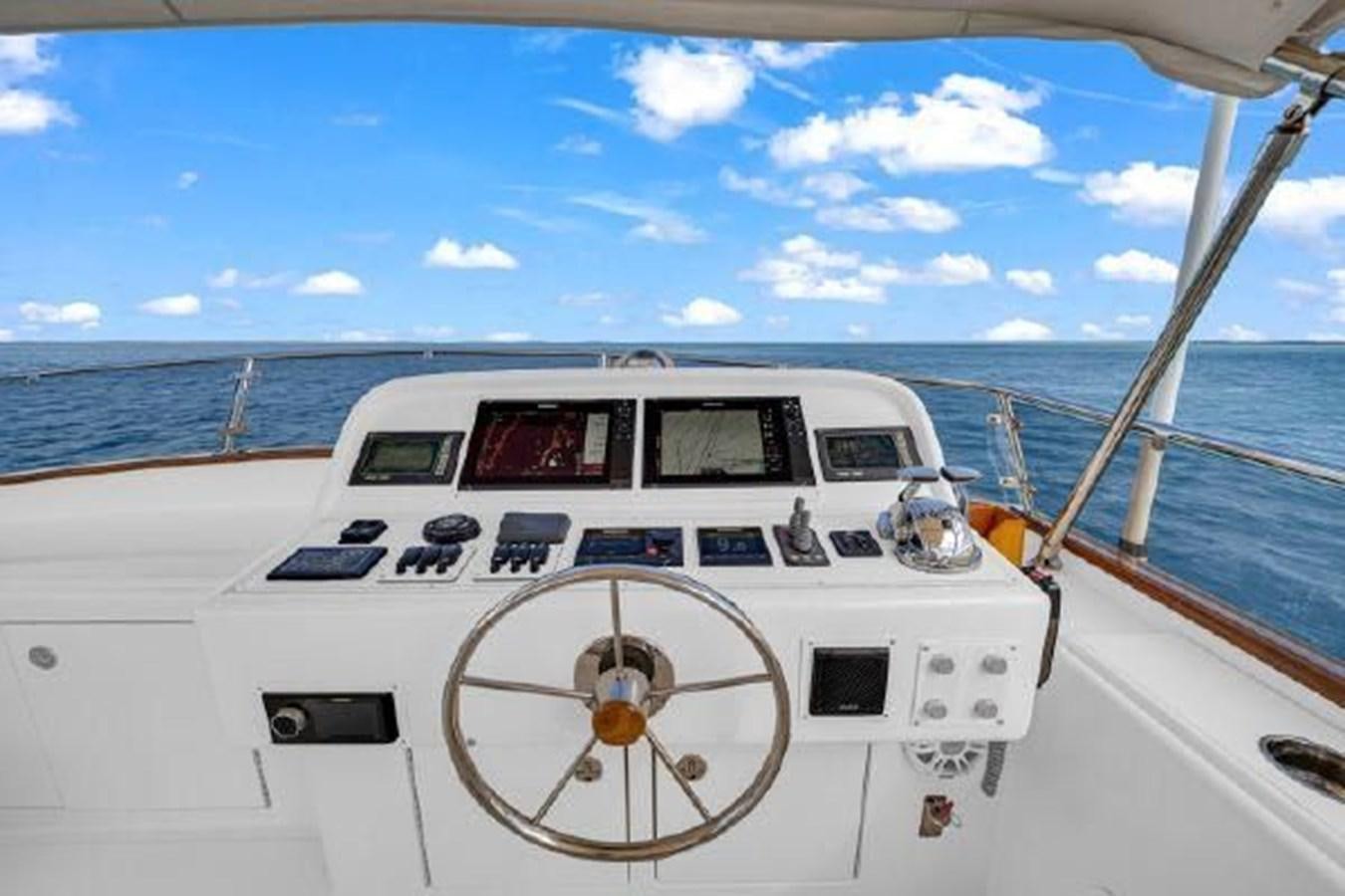 a white yacht on the water aboard TRUANT Yacht for Sale
