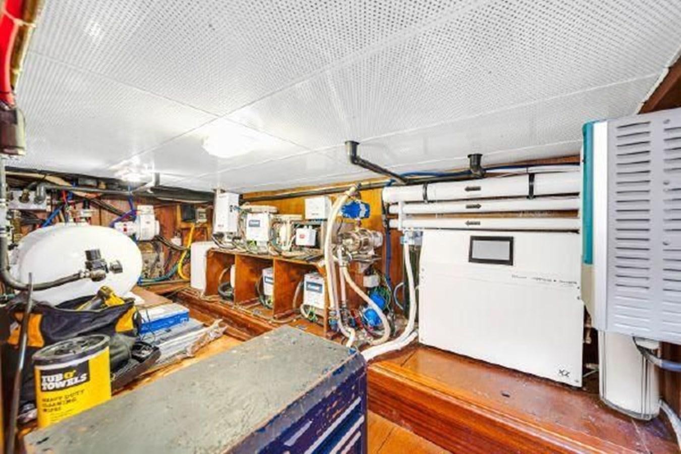 a room with machinery and equipment aboard TRUANT Yacht for Sale