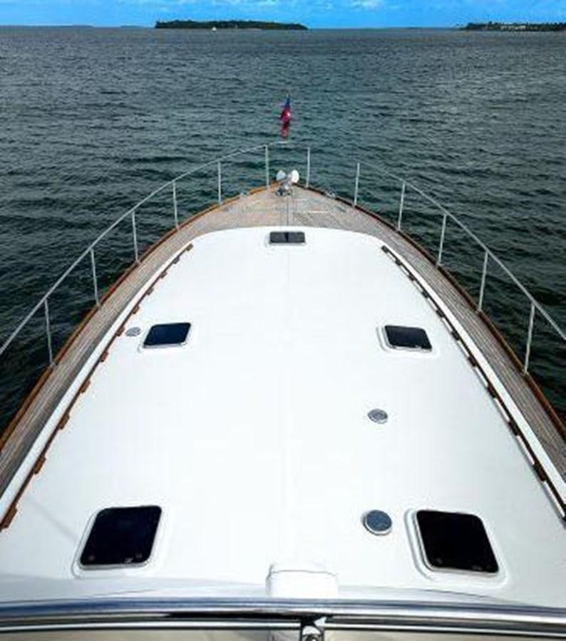 a person on a boat aboard TRUANT Yacht for Sale