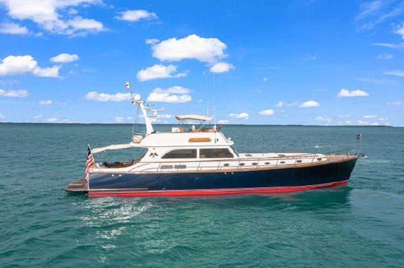a boat in the water aboard TRUANT Yacht for Sale