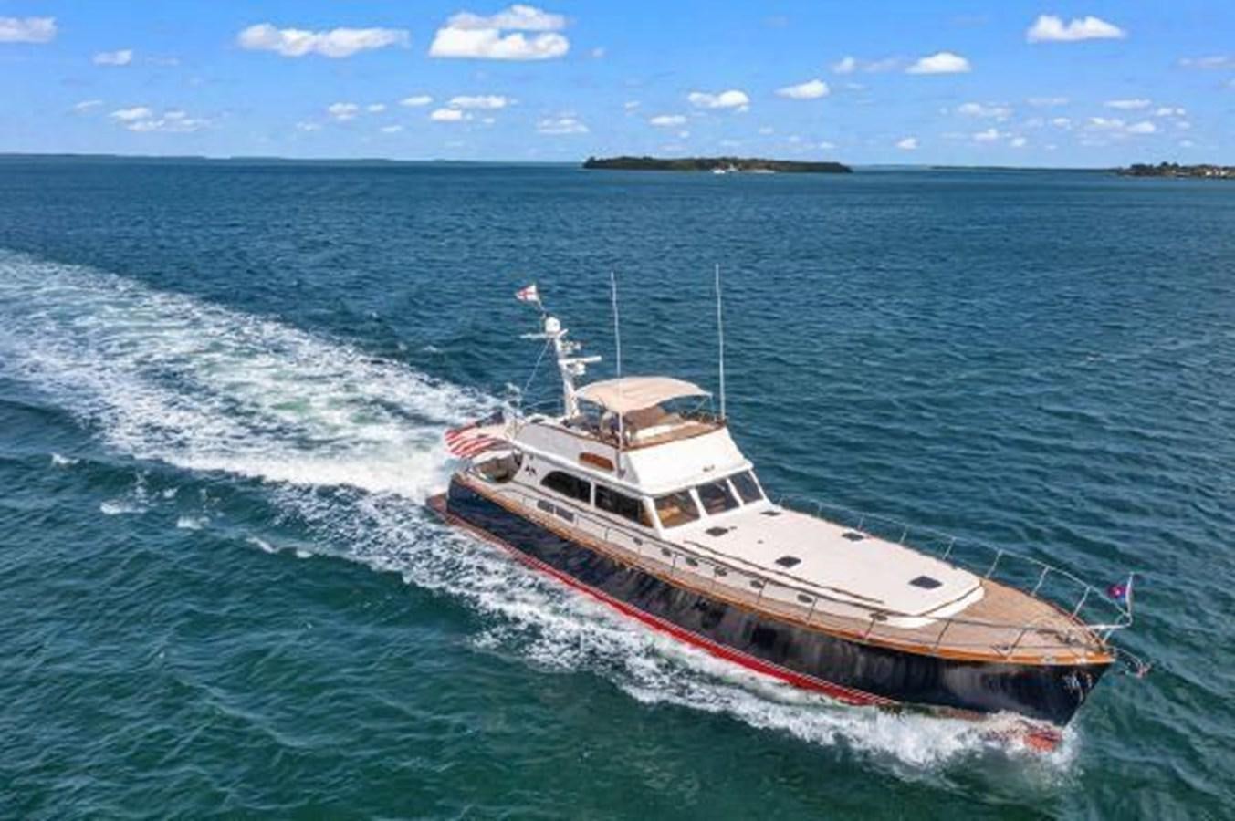 a boat on the water aboard TRUANT Yacht for Sale