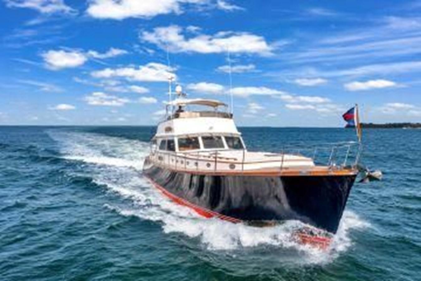 a boat on the water aboard TRUANT Yacht for Sale