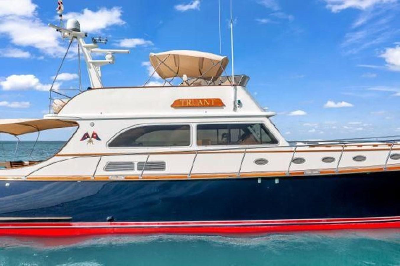 a boat on the water aboard TRUANT Yacht for Sale