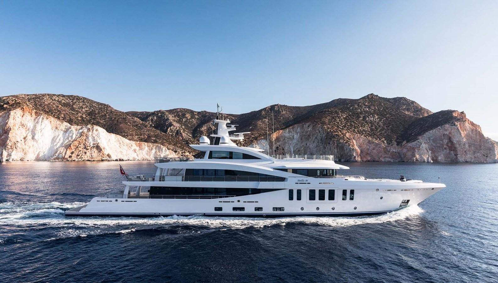 a boat in the water aboard STELLA M Yacht for Sale