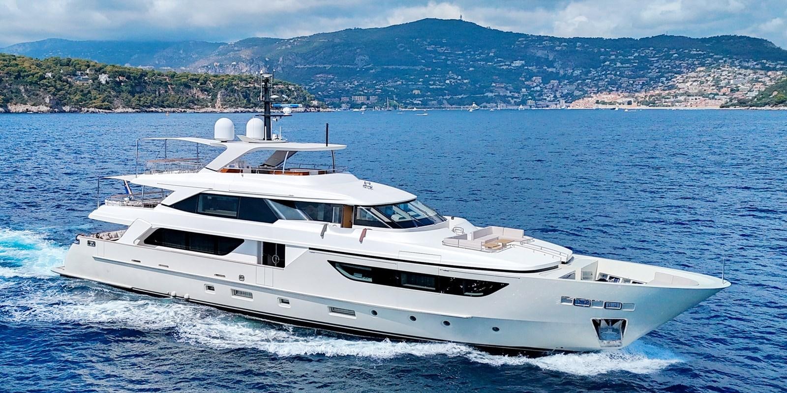 a white yacht on the water aboard MOCEAN II Yacht for Sale