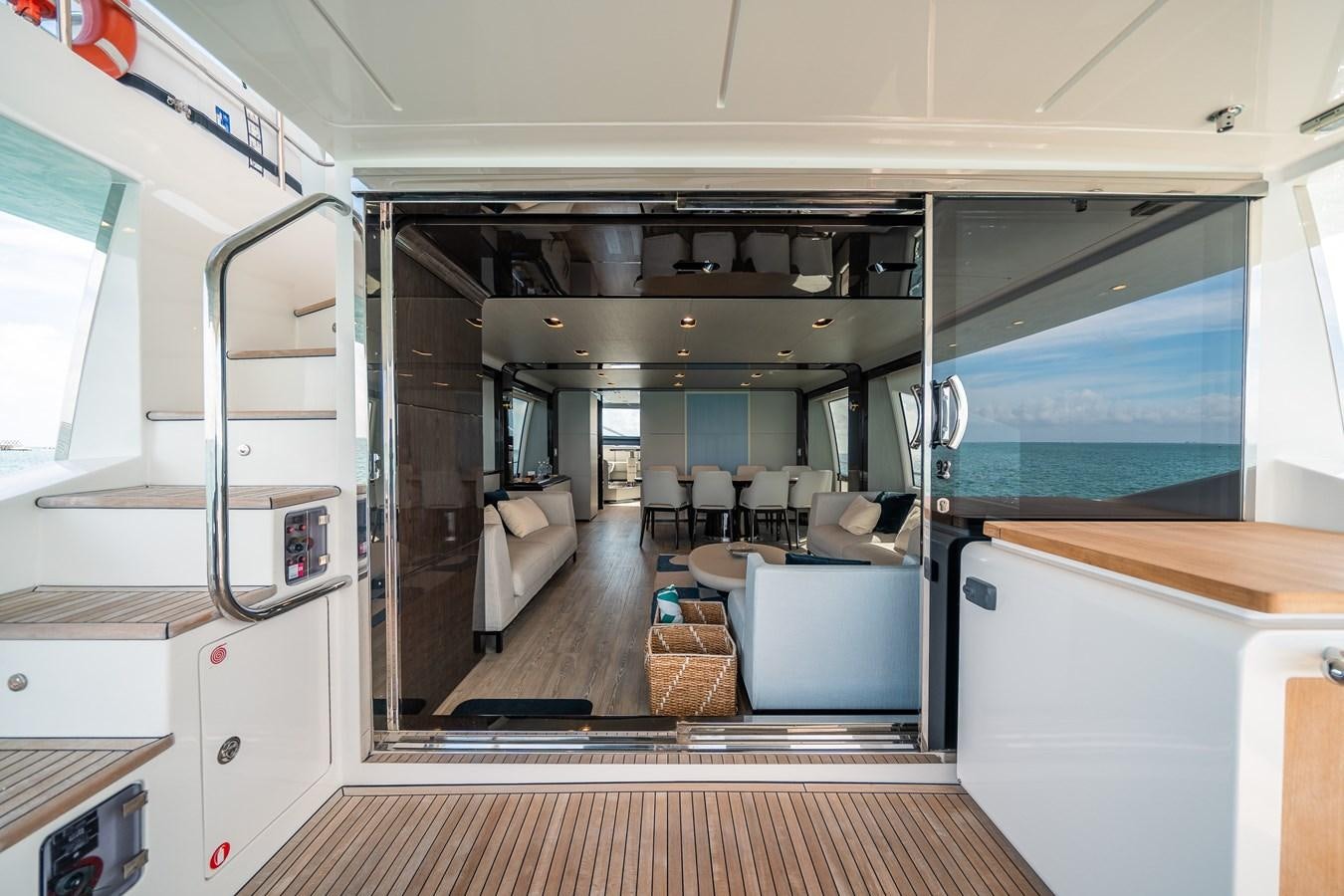 inside of a train aboard 80 AZIMUT Yacht for Sale