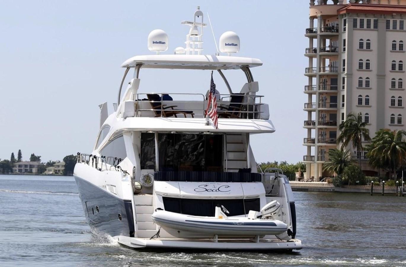a boat on the water aboard SUNSEEKER 74 2012 SEA C Yacht for Sale