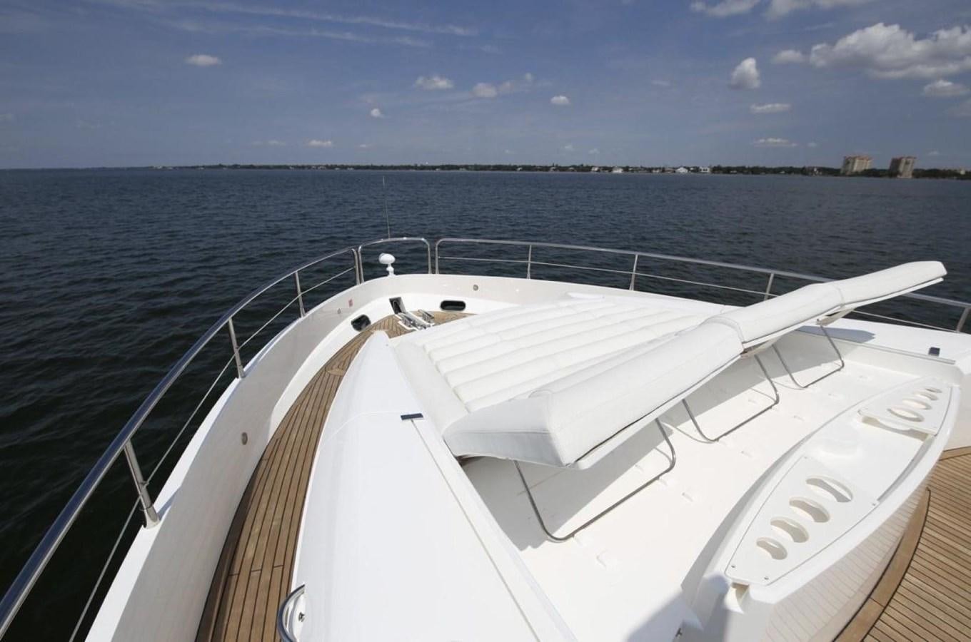 a boat on the water aboard SUNSEEKER 74 2012 SEA C Yacht for Sale
