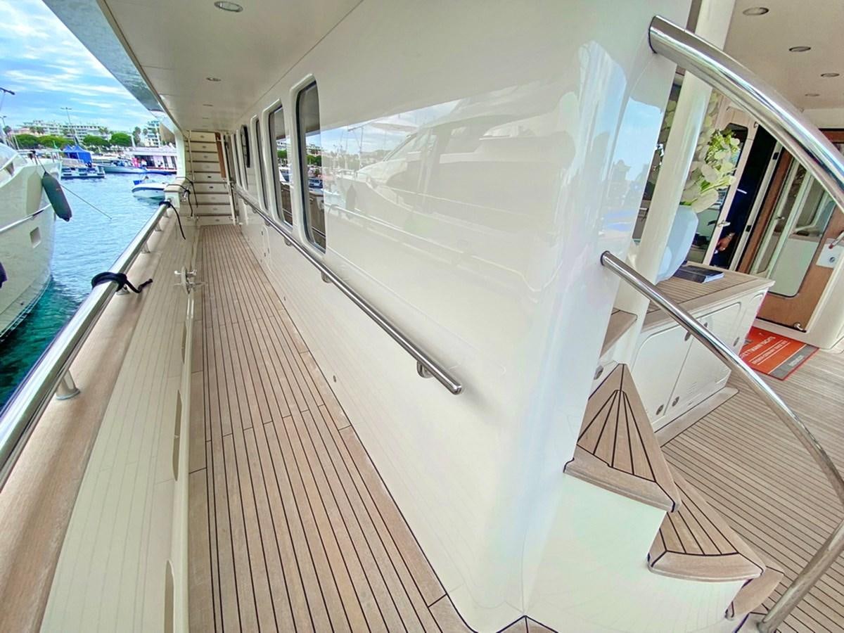 a boat on a deck aboard O Yacht for Sale