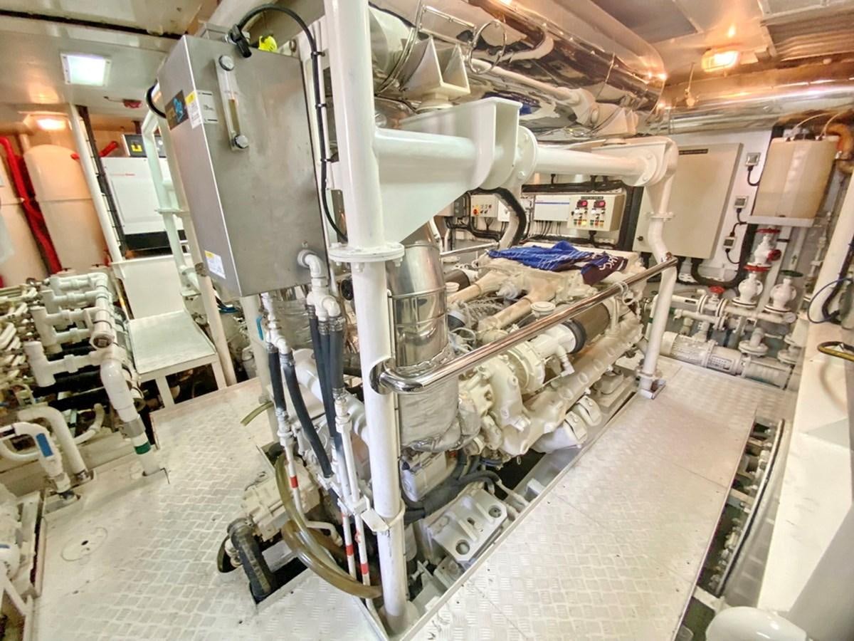 a room with machinery aboard O Yacht for Sale