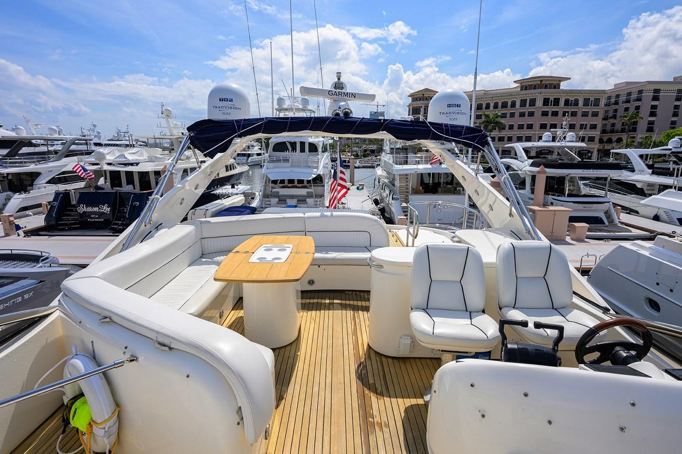a deck of a boat aboard MISTRAL Yacht for Sale