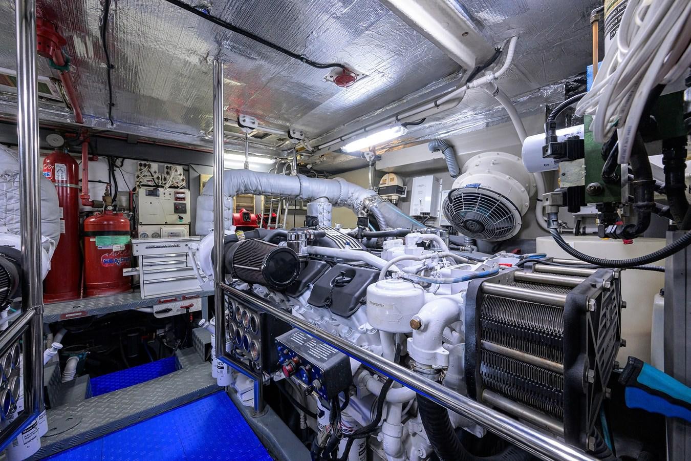 a close-up of a machine aboard MISTRAL Yacht for Sale