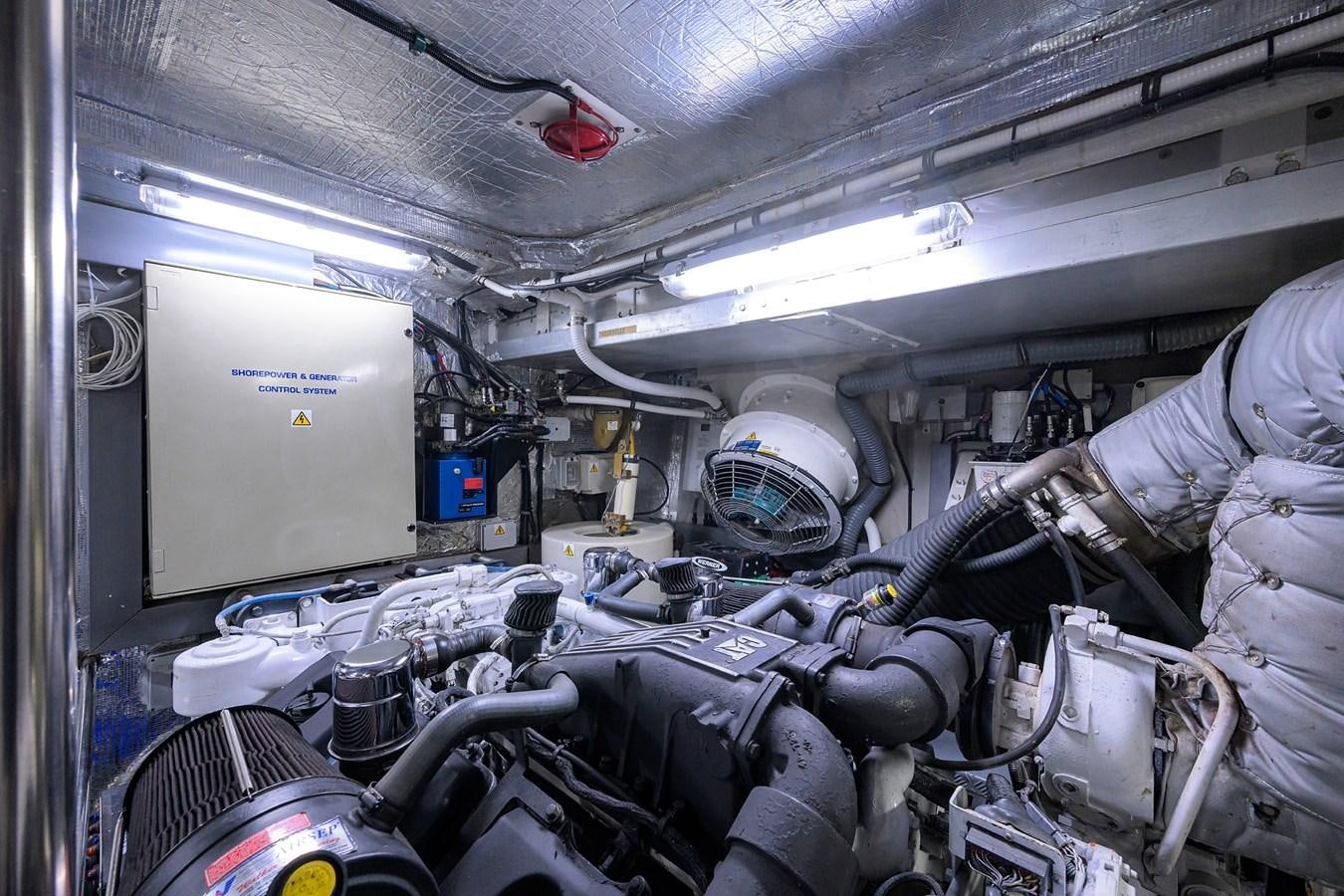 a room full of people in white coats and white gloves aboard MISTRAL Yacht for Sale