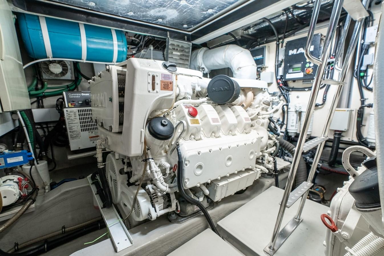 a close-up of a machine aboard SHANTI Yacht for Sale