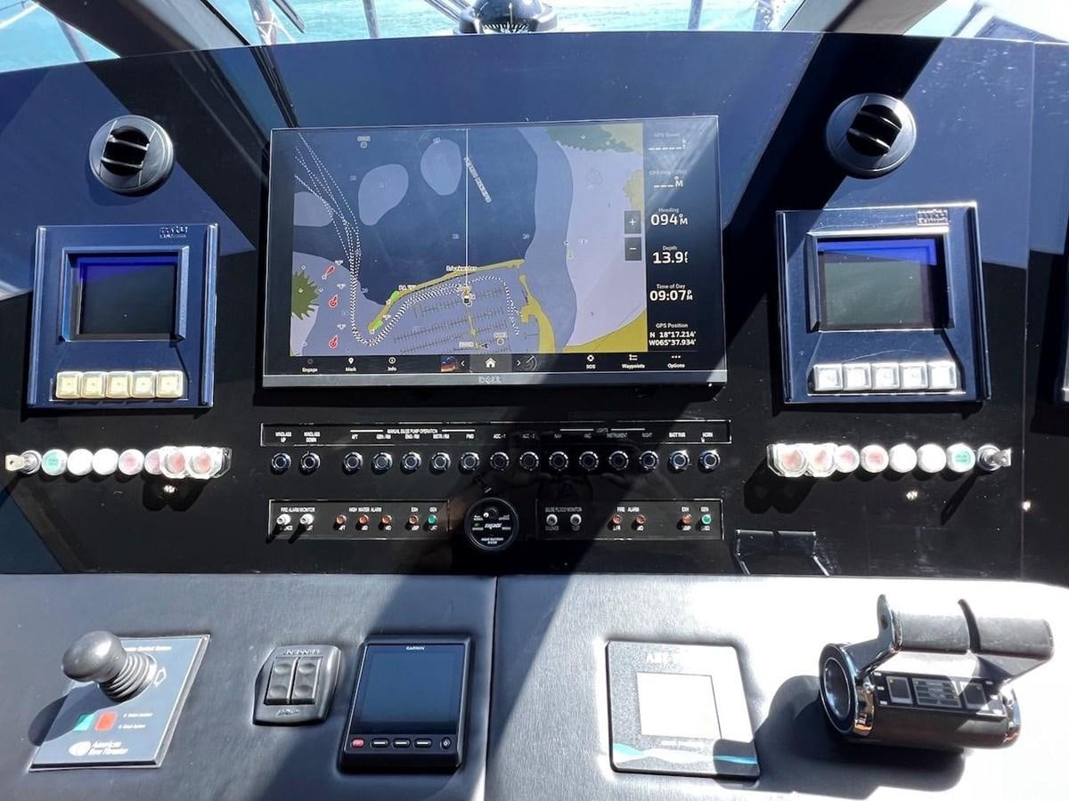 graphical user interface aboard BEACH BUM Yacht for Sale