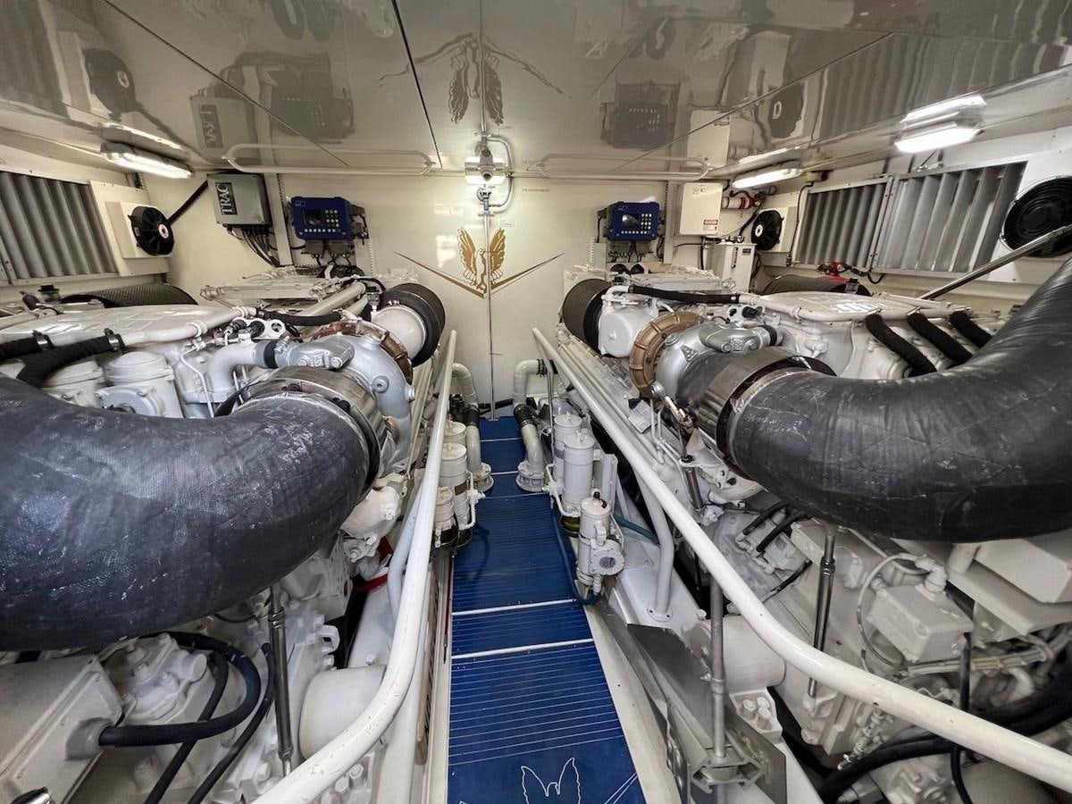 a large machine with pipes aboard BEACH BUM Yacht for Sale