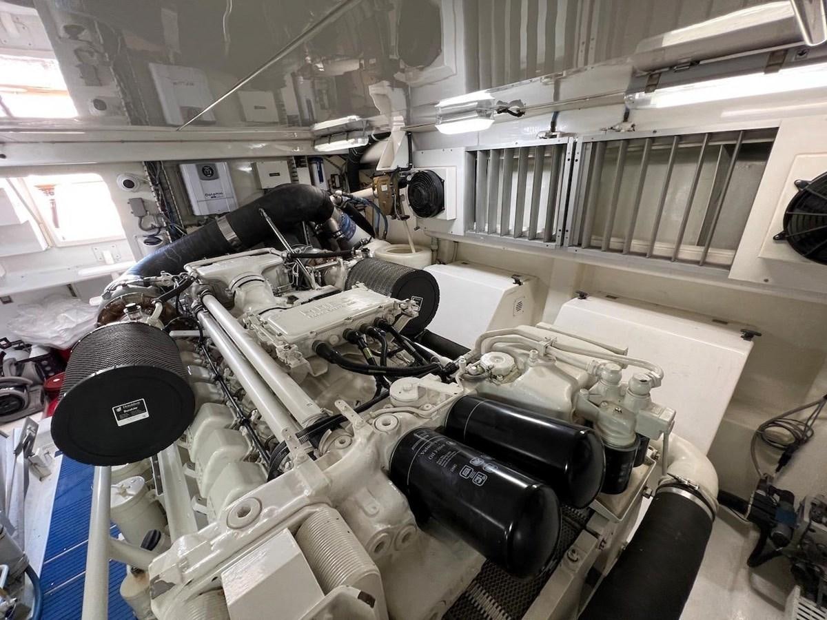 a large machine in a factory aboard BEACH BUM Yacht for Sale