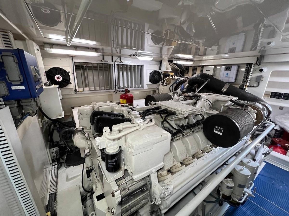 a large room with machinery aboard BEACH BUM Yacht for Sale