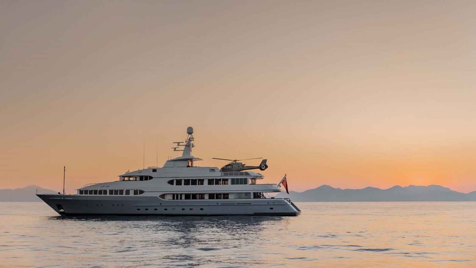 a boat in the water aboard OLYMPUS Yacht for Sale