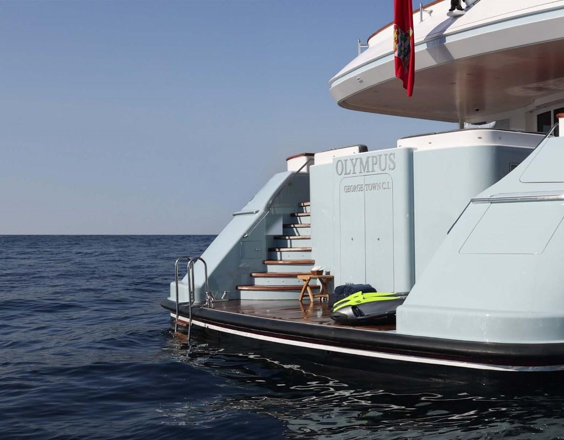 a boat on the water aboard OLYMPUS Yacht for Sale