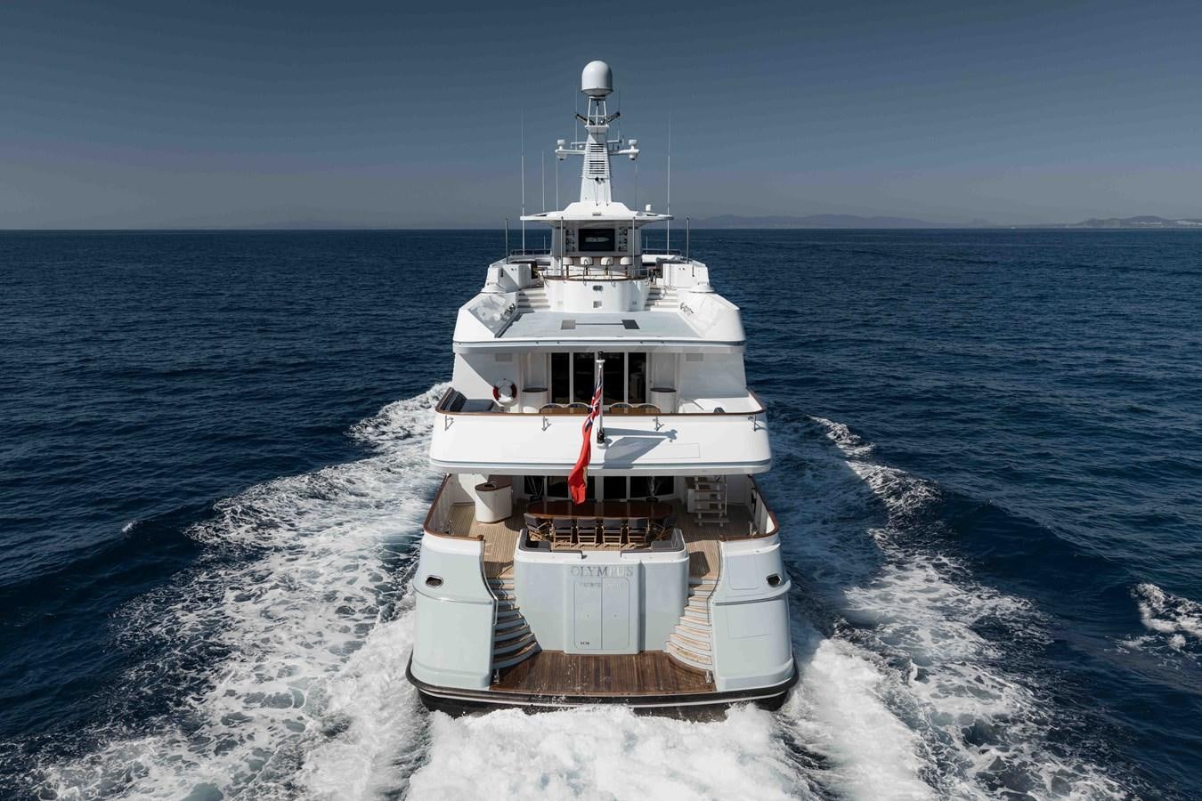 a boat on the water aboard OLYMPUS Yacht for Sale