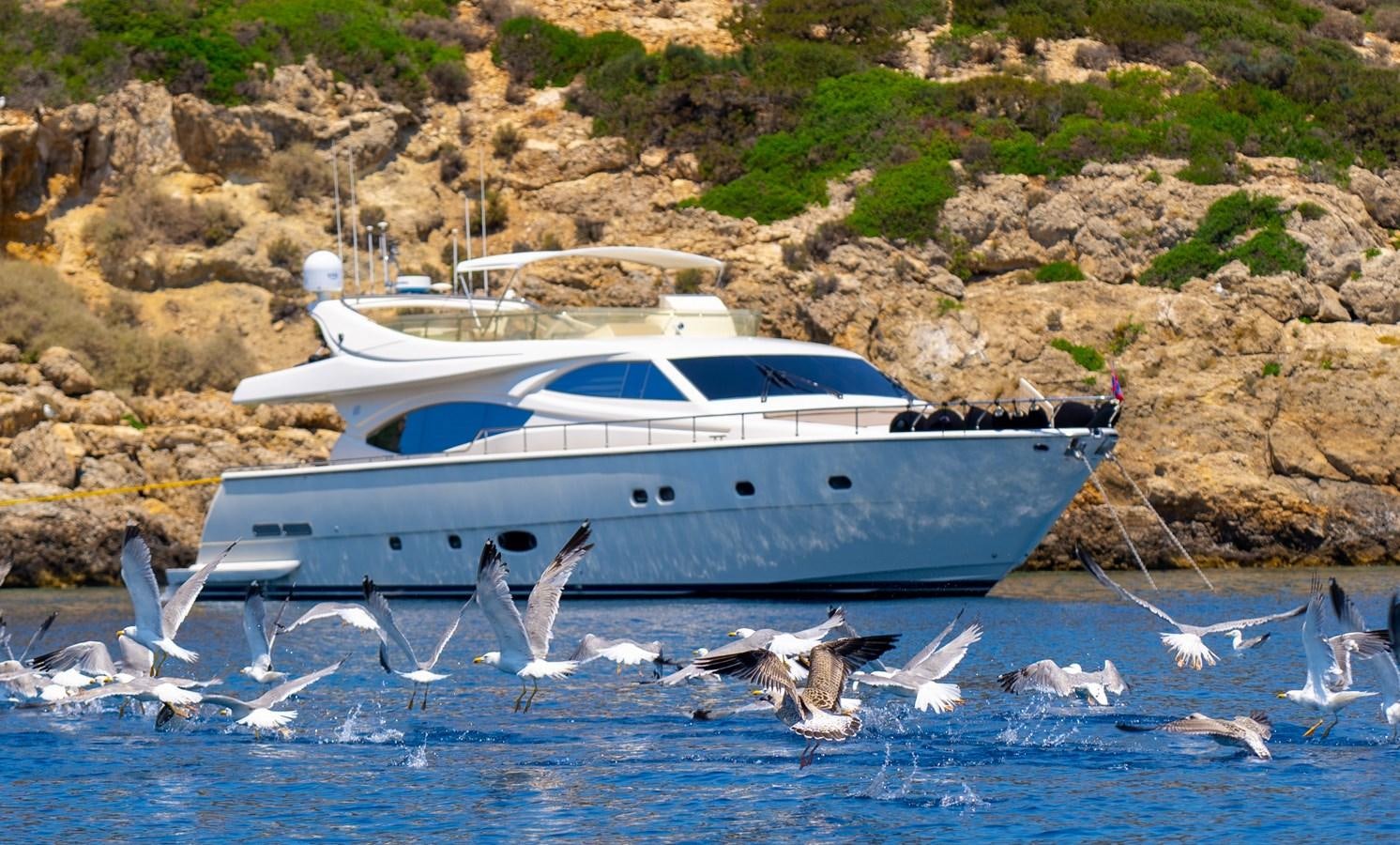 a boat in the water aboard SOFIA D Yacht for Sale