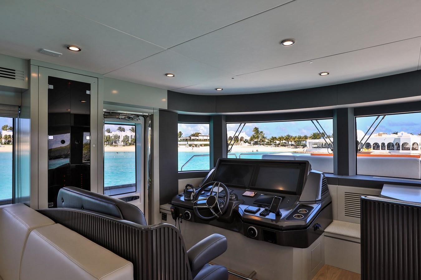 inside of a car aboard MY LADY Y Yacht for Sale
