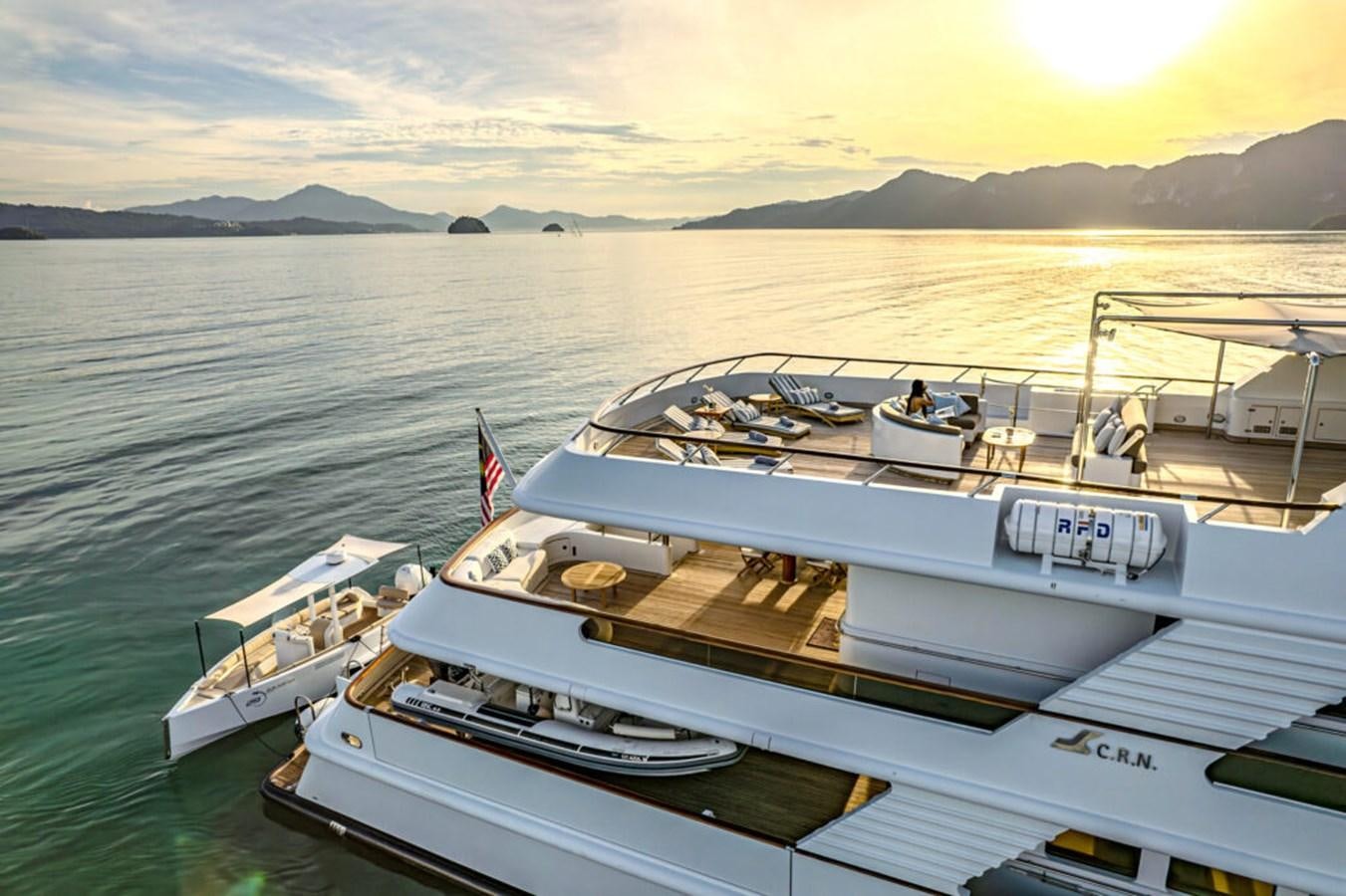 a boat on the water aboard AZUL V Yacht for Sale