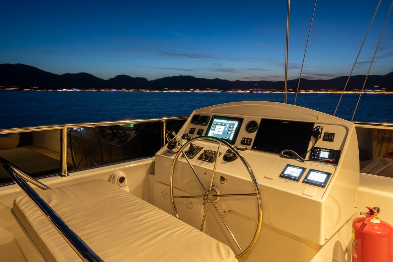 a boat on the water aboard PURA-VIDA Yacht for Sale