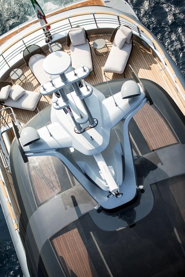a model of a space ship aboard DYNAMIQ GTT 115  Yacht for Sale