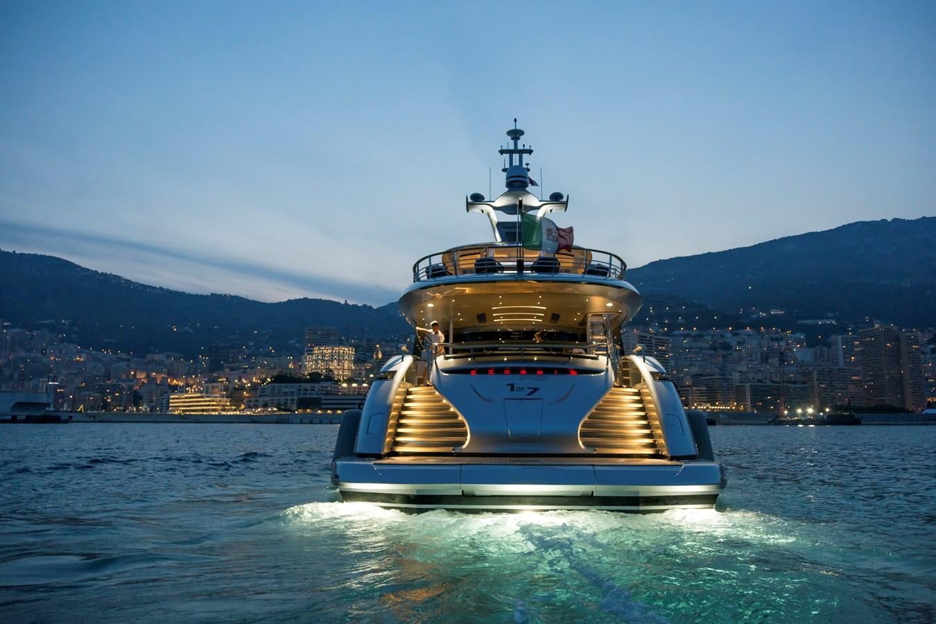 a boat on the water aboard DYNAMIQ GTT 115  Yacht for Sale