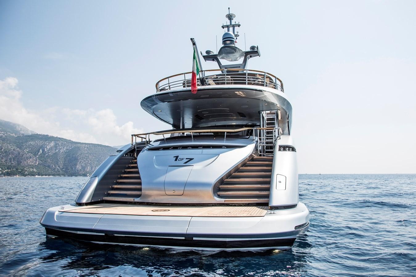 a boat on the water aboard DYNAMIQ GTT 115  Yacht for Sale