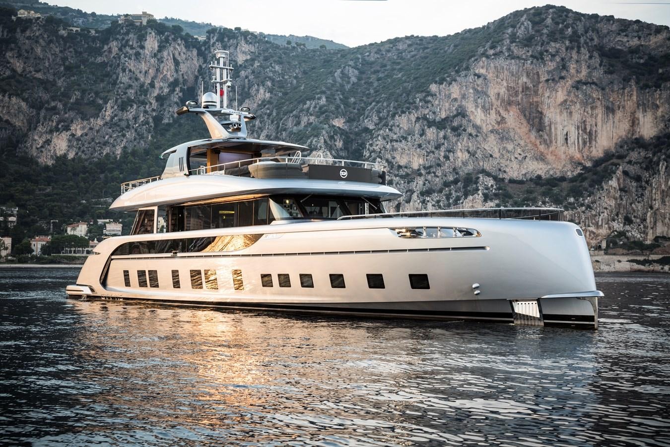 a boat on the water aboard DYNAMIQ GTT 115  Yacht for Sale